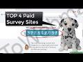 TOP 4 Best Legitimate Paid Survey Sites 💰 Make Money Get Paid to Take Surveys Online